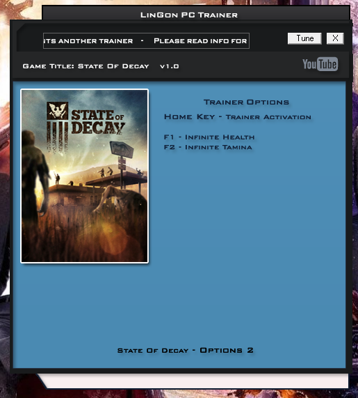 Трейнер на State of Decay +2