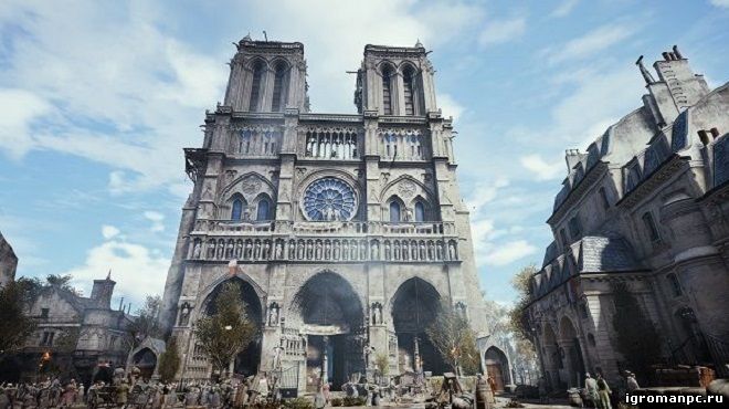 Авторы Assassin's Creed: Unity потратили два года на воссоздание Нотр-Дама